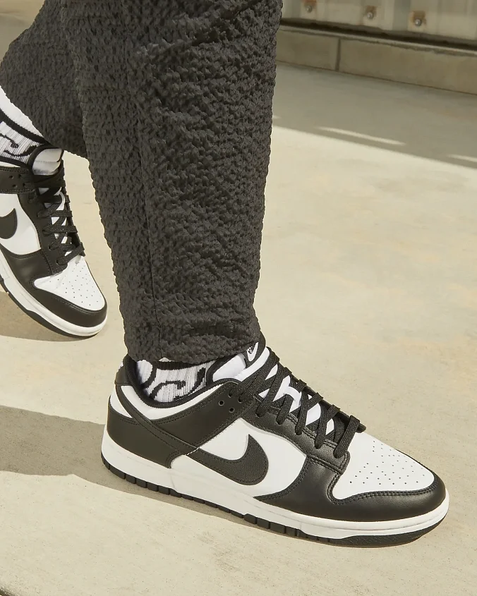 Кроссовки Nike Dunk Low Retro White/White/Black