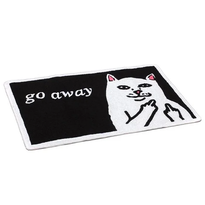Коврик RIPNDIP Go Away Rug Black